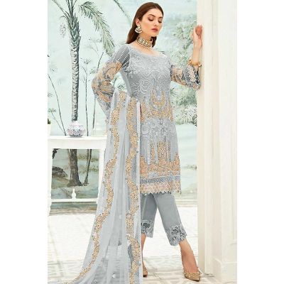 grey-georgette-trouser-suit-with-net-dupatta-salv2104