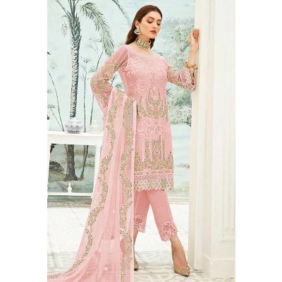 pink-georgette-trouser-suit-with-net-dupatta-salv2105