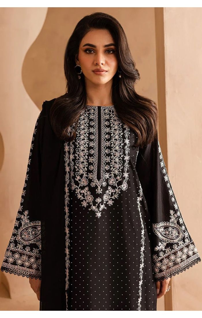 Black Georgette Embroidered Salwar Suit – Designer Festive & Party Wear