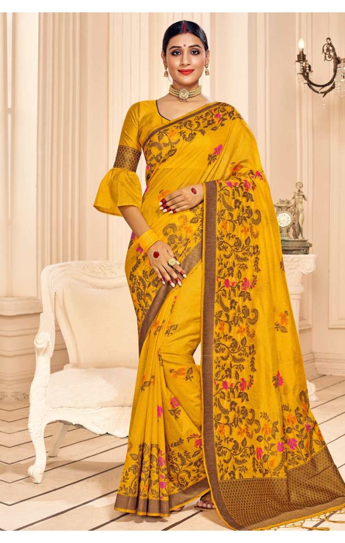 mustard-banarasi-silk-saree-withmustard-banarasi-silk-blouse-srev2113