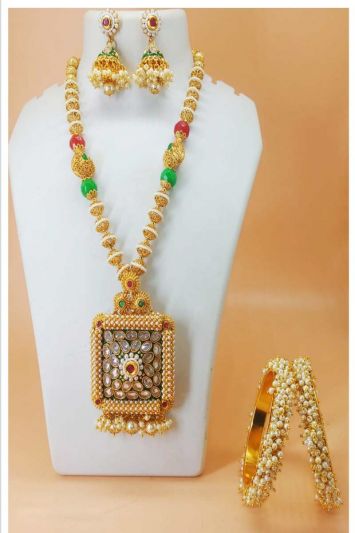 Ethnic Beaded Jewellery-Necklace Set