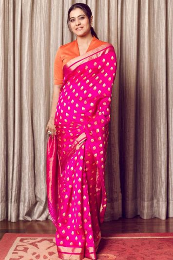 Pink Banarasi Silk Indian Saree