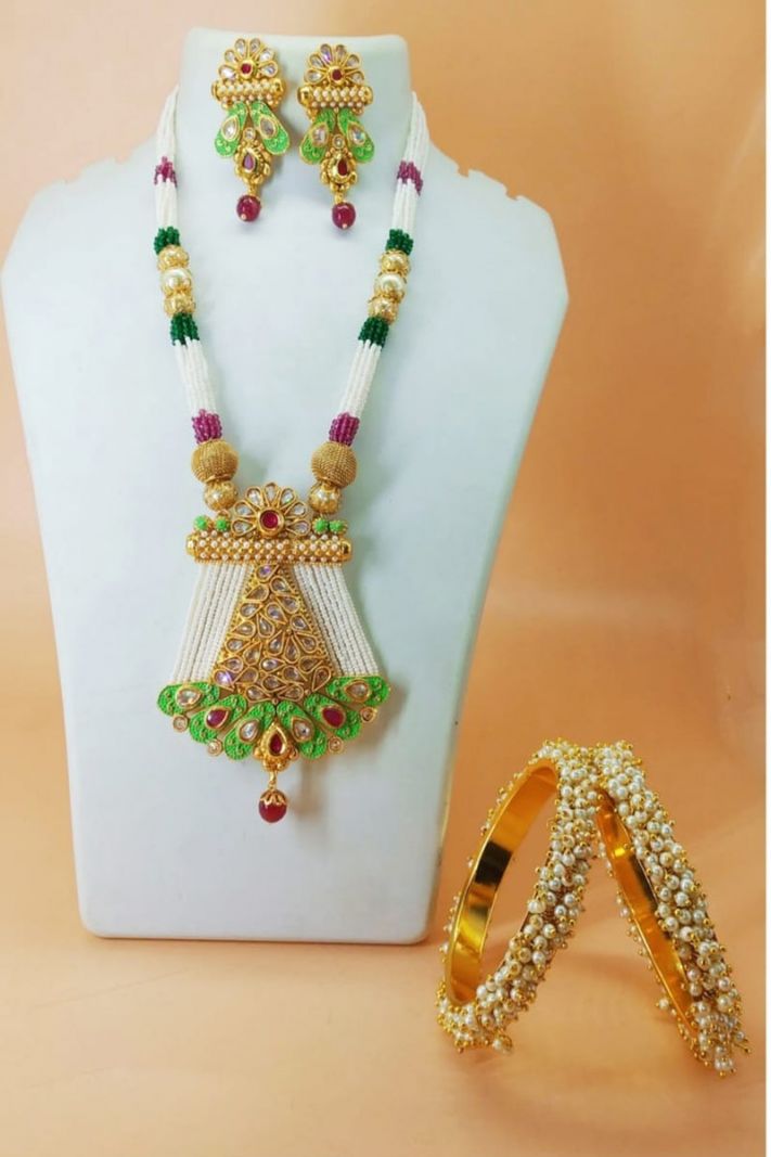 Ethnic Beaded Jewellery-Necklace Set